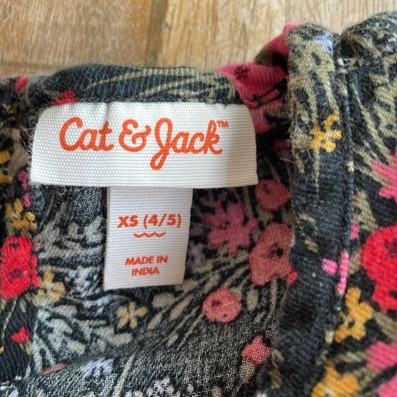 Cat & Jack girls floral dress size XS(4/5) - Picture 2 of 5